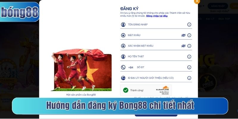 hướng dẫn đăng ký Bong88